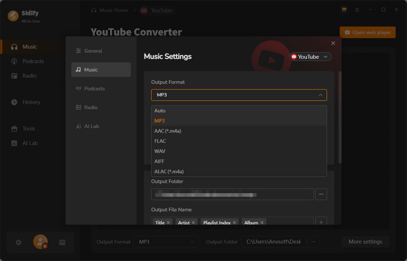 customize settings