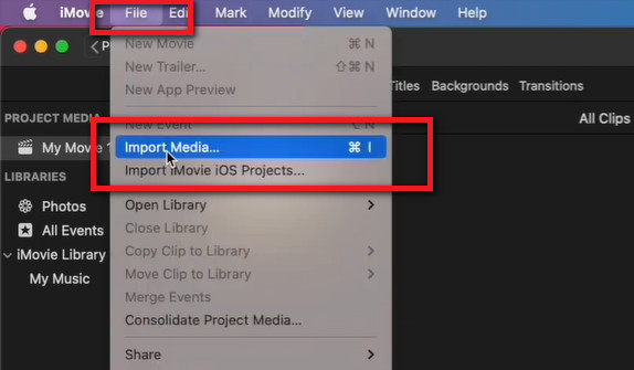 add youtube music to imovie