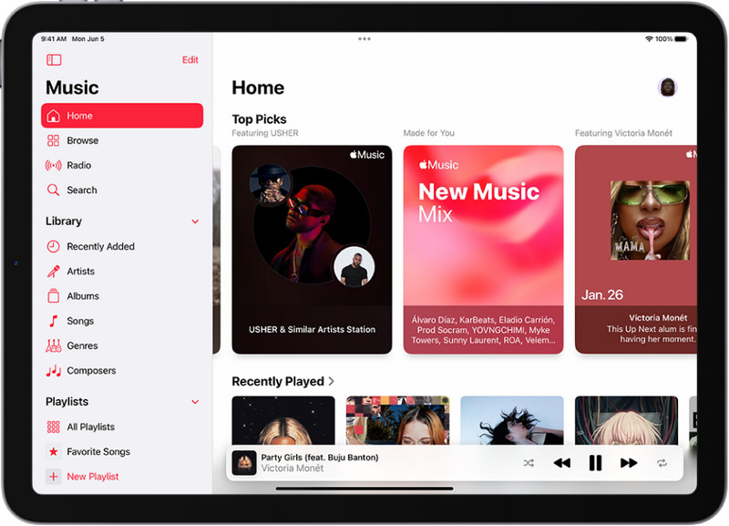 apple music interface