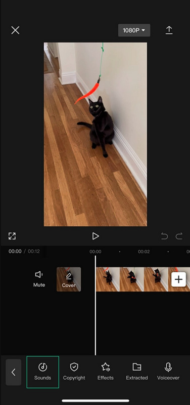 capcut app edit video sounds