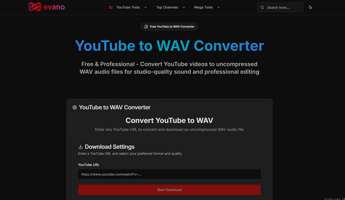 evano youtube wav downloader