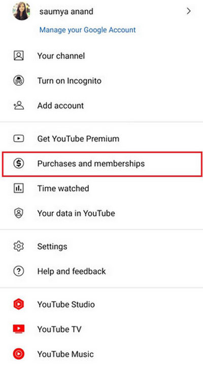 get youtube memberships on android