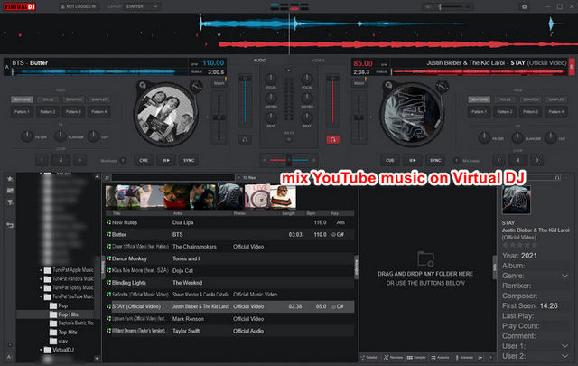 mix youtube music on virtual dj
