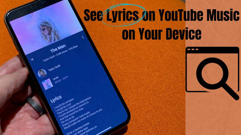 see lyrics on youtube music