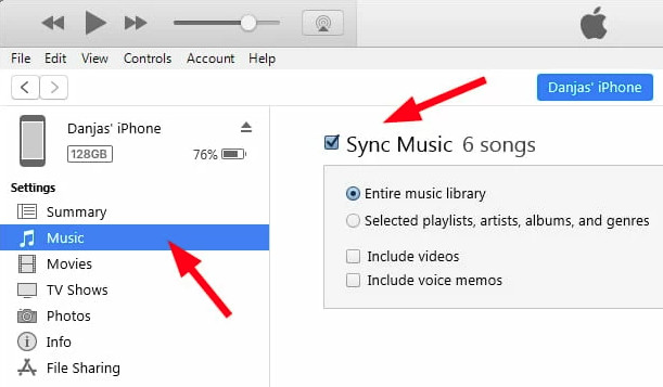 sync youtube music to iphone