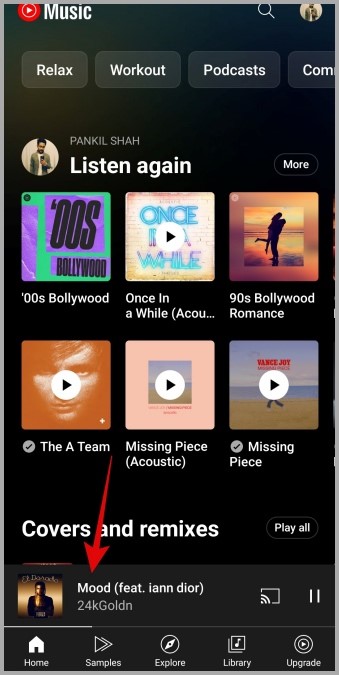 youtube music on android