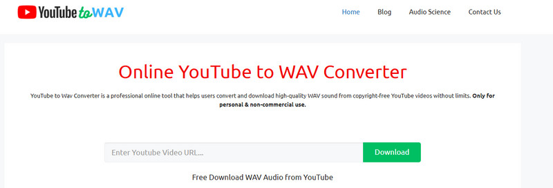 online youtube to wav downloader