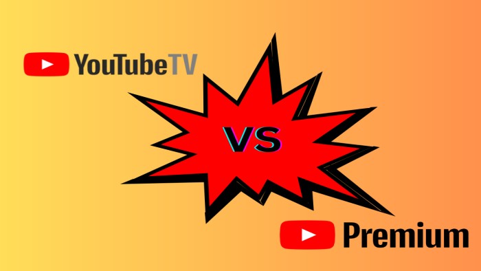 youtube tv vs youtube premium