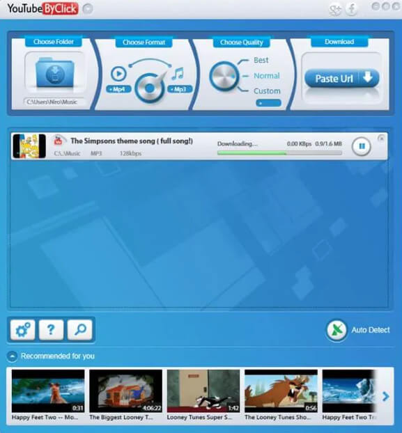 download youtube playlist with by click downloader