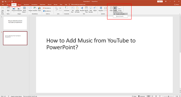 choose youtube music to add