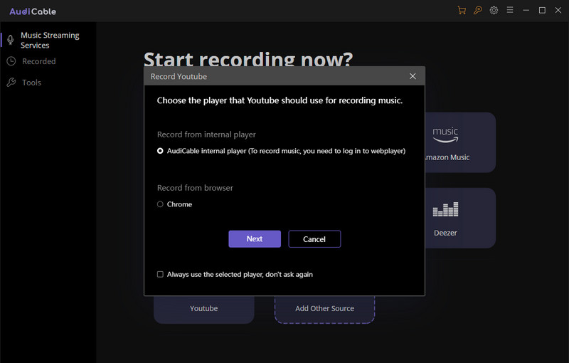 log in youtube music account 