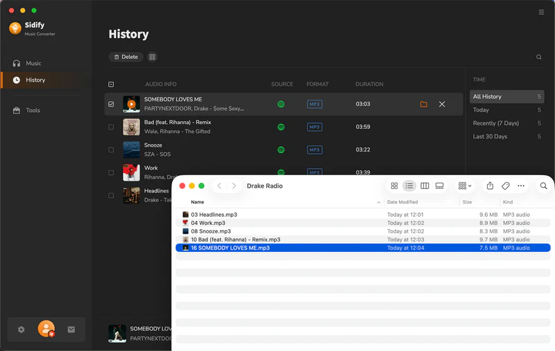 find spotify downloads on mac