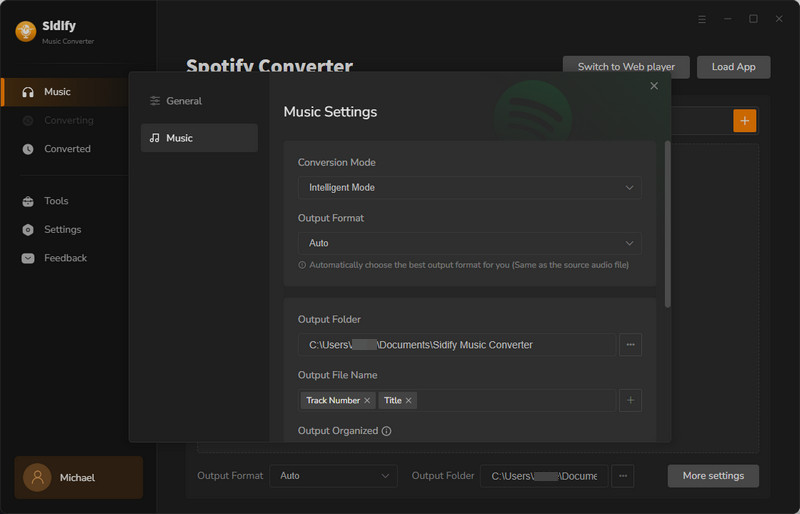 Customize Output Settings