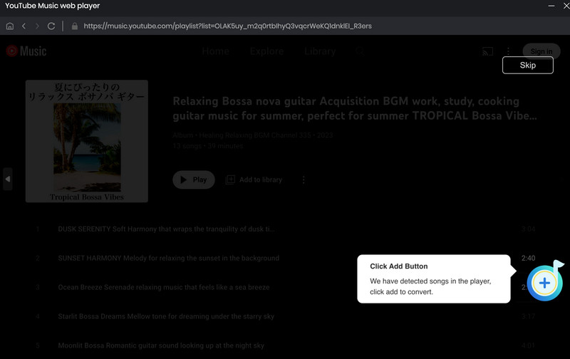 add YouTube Music to convert