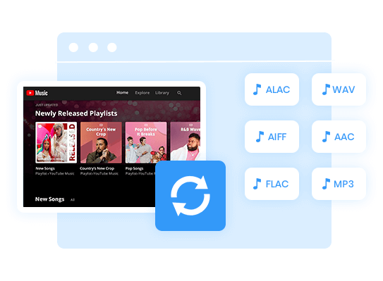 convert youtube music to multiple formats