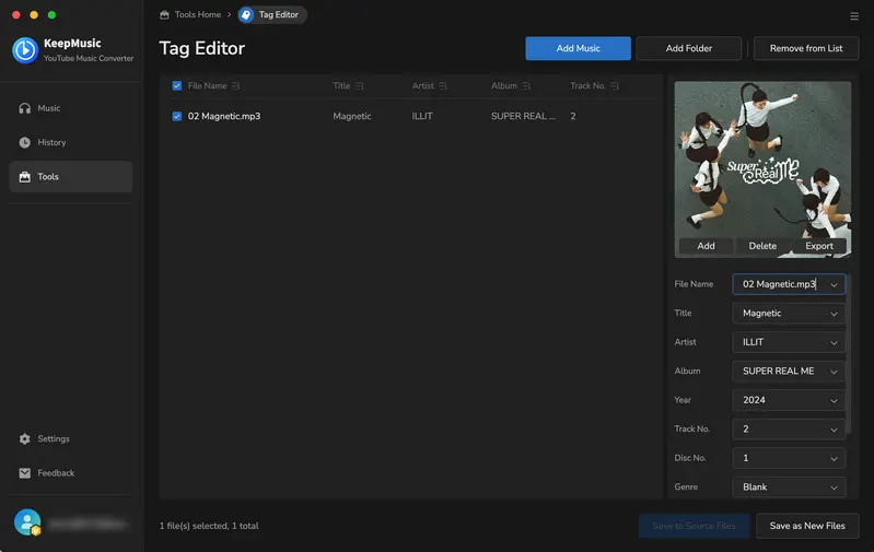 edit tags