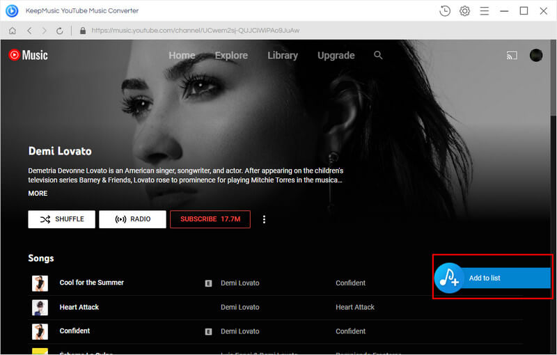 add youtube music playlist to convert