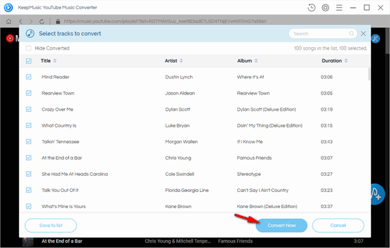 convert youtube music playlist to pc